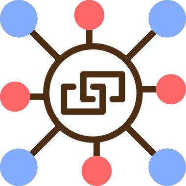 şebeke. Web simgesi basit illüstrasyon