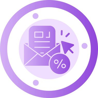 İndirim. Web simgesi basit illüstrasyon