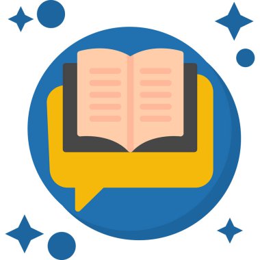 Kitap. Web simgesi basit illüstrasyon