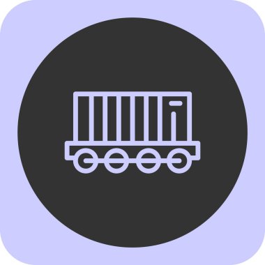 Kargo kamyonu kutsal kişilerin resmi, vektör çizim