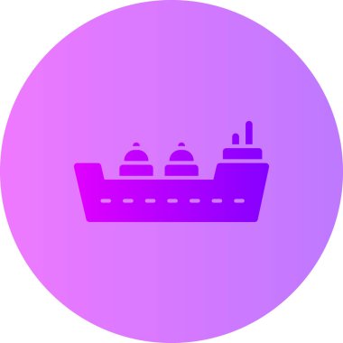 Gemi. Web simgesi basit illüstrasyon