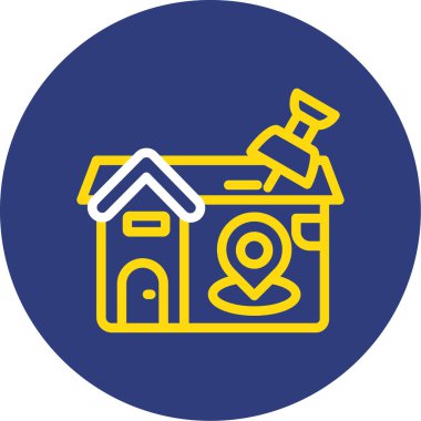 Ev simgesinin vektör illüstrasyonu