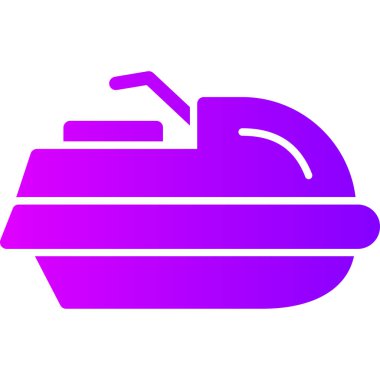 Gemi. Web simgesi basit illüstrasyon