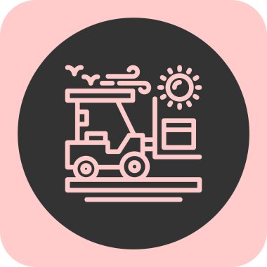 Modern çiftlik simgesinin vektör illüstrasyonu