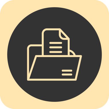 kişisel proje için dosya vektör simgesi modern basit vektör illüstrasyonu