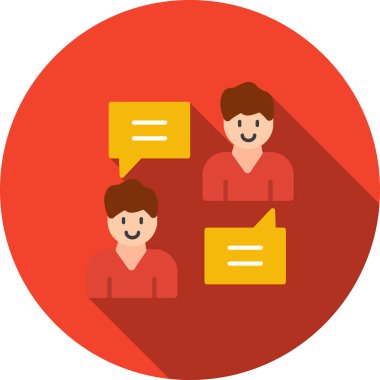 insanlar düz vektör simgesi