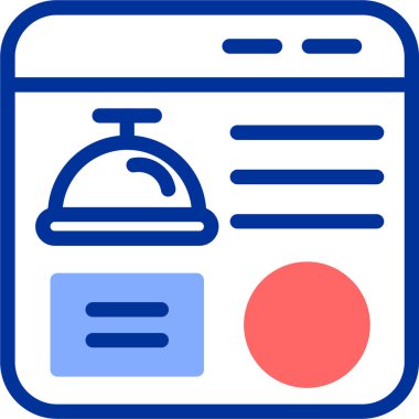 Otel simgesi vektör illüstrasyonu