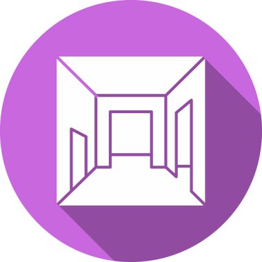 kapı vektör simgesi mobil ve ticari ve tasarım için basit vektör çizimi