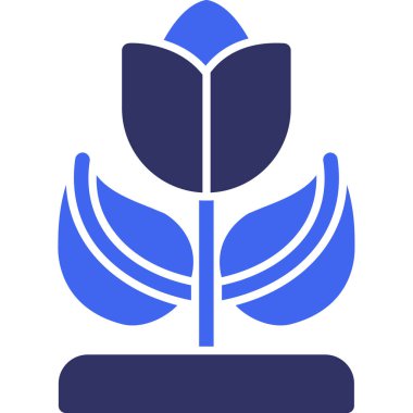 Bir çiçeğin vektör illüstrasyonu