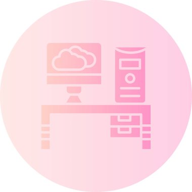 Bulut. Web simgesi basit illüstrasyon