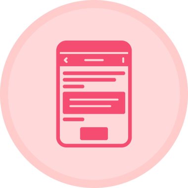 - Telefon. Web simgesi basit illüstrasyon