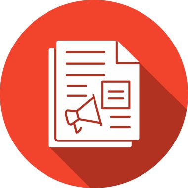 Belge. Web simgesi basit illüstrasyon