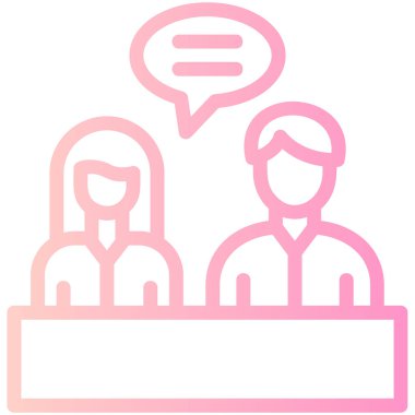 Konuş. Web simgesi basit illüstrasyon