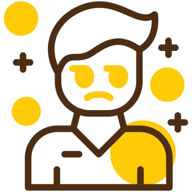 Baş ağrısı ikonu vektör illüstrasyon tasarımlı bir adam