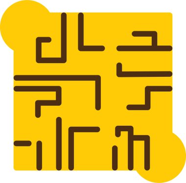 Bulmaca simgesi vektör çizimi