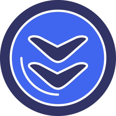 Bir çember simgesinin vektör illüstrasyonu