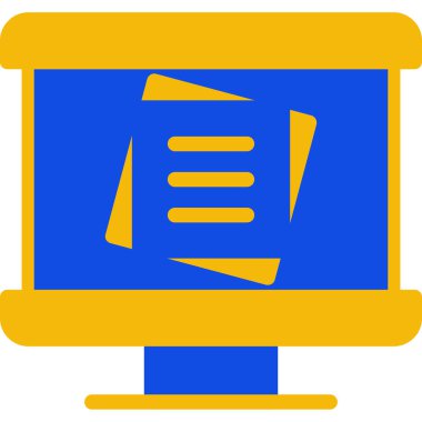 Dosya. Web simgesi basit illüstrasyon