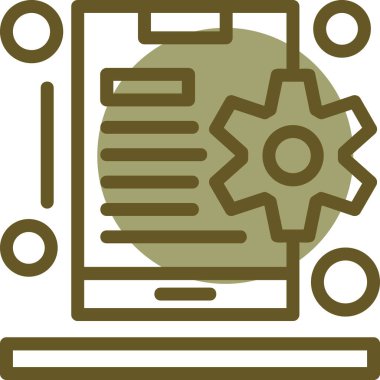 Web ve geliştirme vektör simgesi