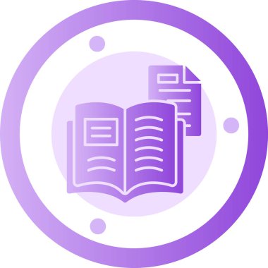 Kitap. Web simgesi basit illüstrasyon