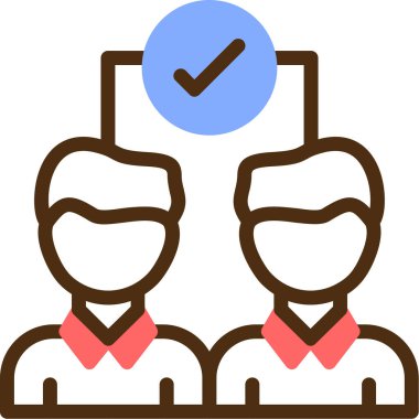 Aday. Web simgesi basit illüstrasyon