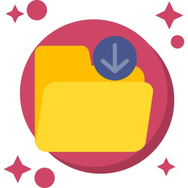 Bir belge simgesinin vektör illüstrasyonu