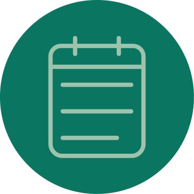 Takvim simgesinin vektör illüstrasyonu