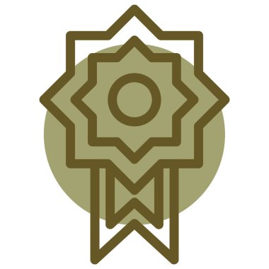 Rozet. Web simgesi basit illüstrasyon