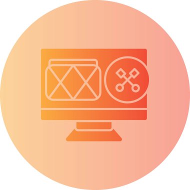 Seo simgesinin vektör illüstrasyonu