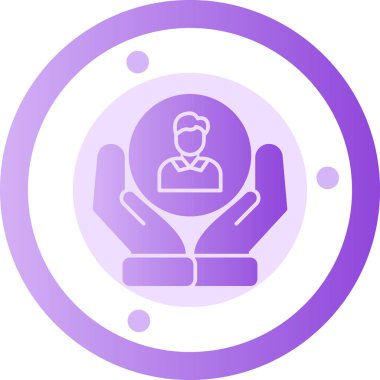 İnsan simgesinin vektör illüstrasyonu