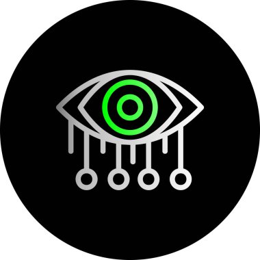 Göz Ağı simgesi, basit vektör illüstrasyonu