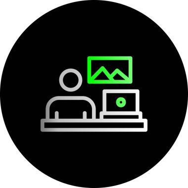 seo modern simgesinin vektör illüstrasyonu