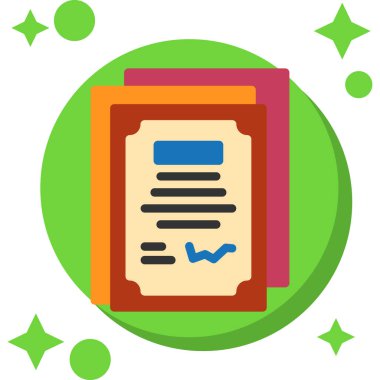 belge dosya vektör simgesi