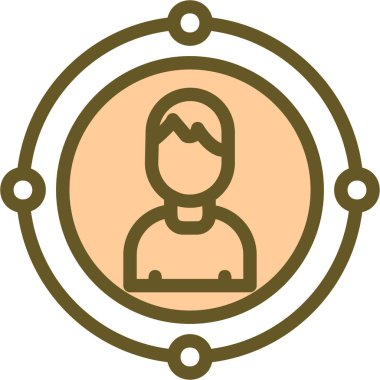 Vektör Adam Simgesi illüstrasyonu