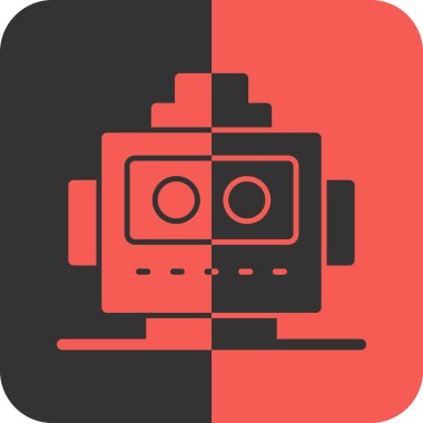 Robot simgesinin vektör illüstrasyonu