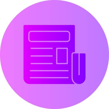 Kitap simgesinin vektör illüstrasyon simgesi