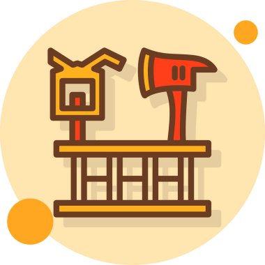 İnşaat endüstrisi simgesi dosya ana hatları biçiminde