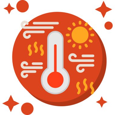 termometre simgesi vektör illüstrasyonu