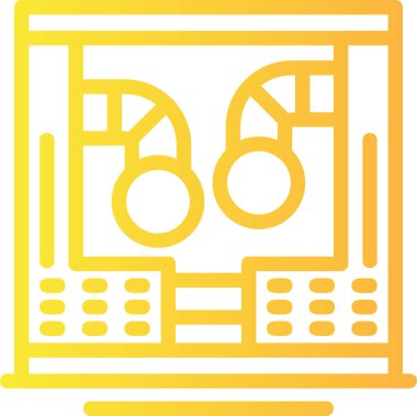 seo modern simgesinin vektör illüstrasyonu