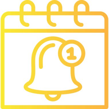 Takvim simgesi, vektör çizimi