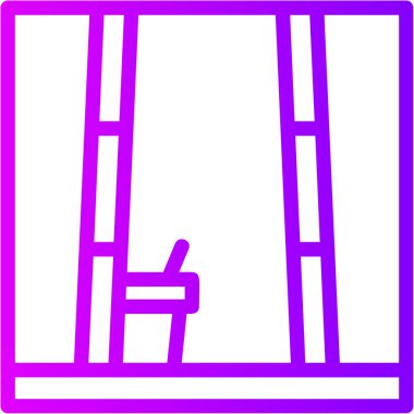 Mobilya simgesinin vektör illüstrasyonu