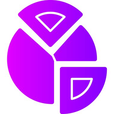 Bir mor simgenin vektör illüstrasyonu