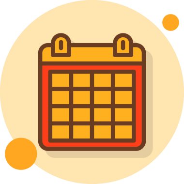 Takvim. Web simgesi basit illüstrasyon