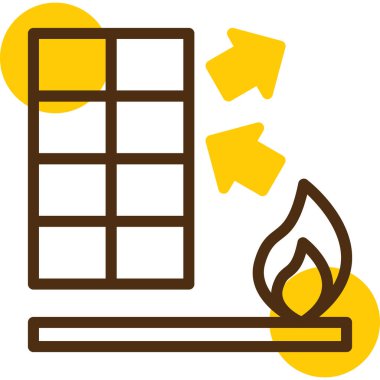 enerji ikonu vektör illüstrasyonu