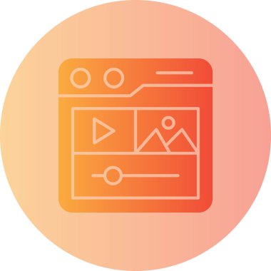 kamera simgesi vektör illüstrasyonu