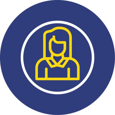 Benzersiz kullanıcı vektörü simgesi