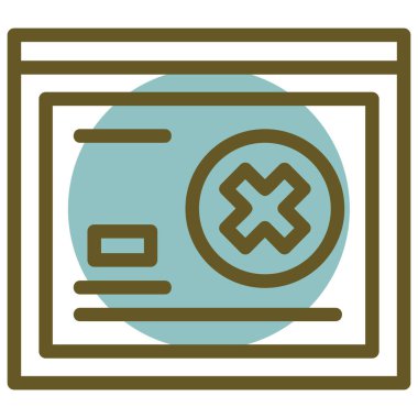 vektör illüstrasyonunu sil modern web simgesi