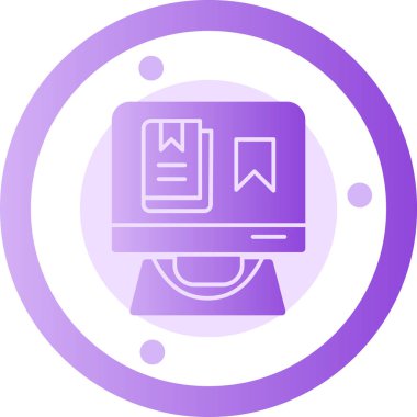 Bir bilgisayar ekranının vektör illüstrasyonuName