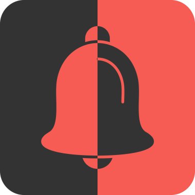 Çan ikonu. Web ve uygulama için vektör gösterimi