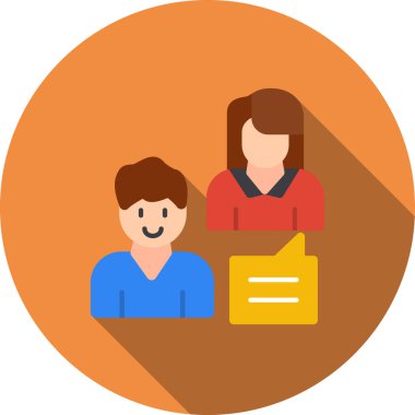 Takım çalışması için iş yönetimi dairesi simgesi