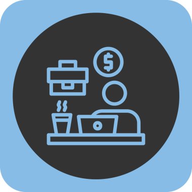 Nakit para vektör simgesi. biçim çift renkli düz yuvarlak sembol ve gri yuvarlak açılar, gri arkaplan, beyaz arkaplan